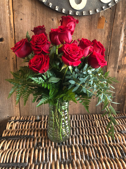 Long Stem Red Roses