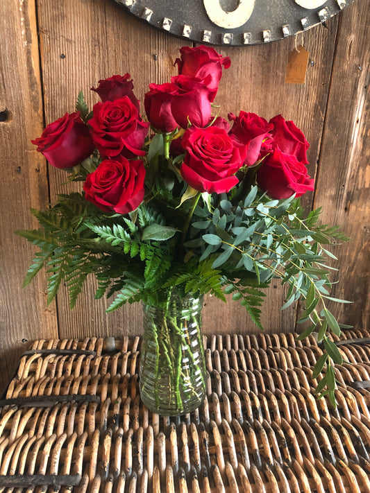 Long Stem Red Roses